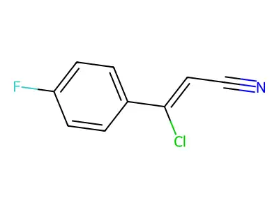 3-氯-3-(4-氟苯基)丙烯腈 structure
