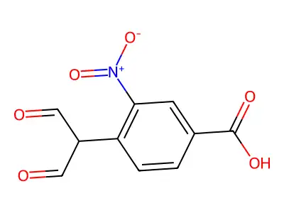 2-(4-Hydroxycarbonyl-2-nitrophenyl)malondialdehyde structure