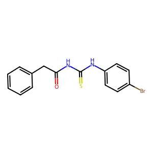N-[(4-bromophenyl)carbamothioyl]-2-phenylacetamide structure