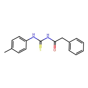 N-[(4-methylphenyl)carbamothioyl]-2-phenylacetamide structure