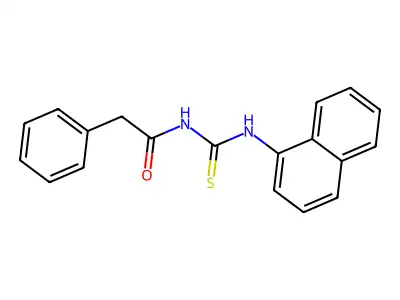 N-(naphthalen-1-ylcarbamothioyl)-2-phenylacetamide structure