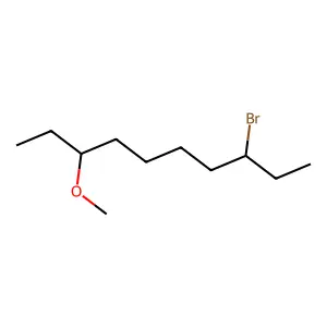 Ether, 6-bromo-1-ethyloctyl methyl structure