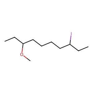 Ether, 1-ethyl-6-iodooctyl methyl structure