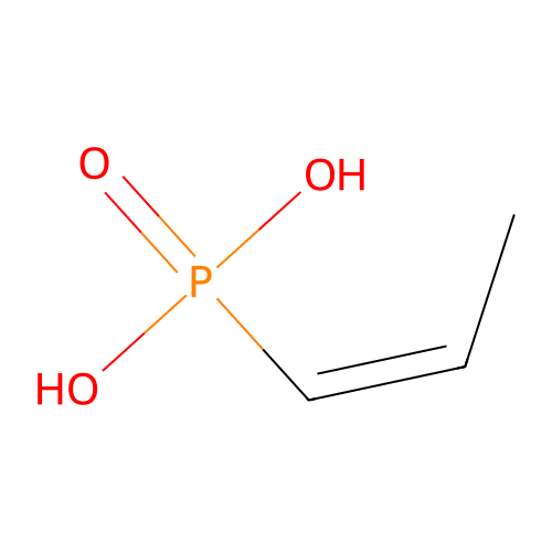 P-(1Z)-1-Propen-1-ylphosphonic acid structure