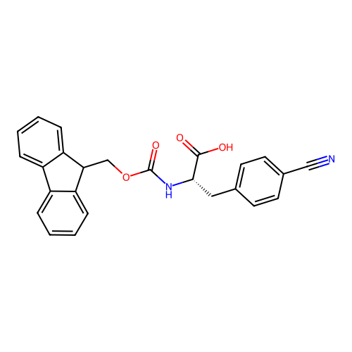 Fmoc-Phe(4-CN)-OH structure