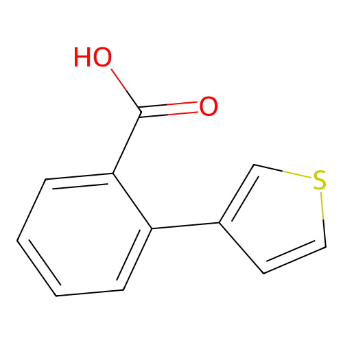 2-(Thiophen-3-yl)benzoic acid structure