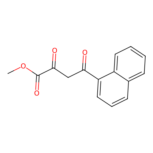 Methyl 4-(1-naphthyl)-2,4-dioxobutanoate structure
