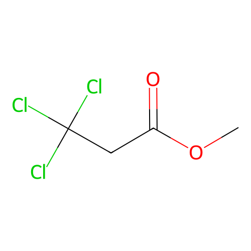 Propanoic acid, 3,3,3-trichloro-, methyl ester structure