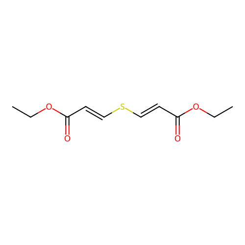 2-Propenoic acid, 3,3'-thiobis-, 1,1'-diethyl ester, (2E,2'E)- structure