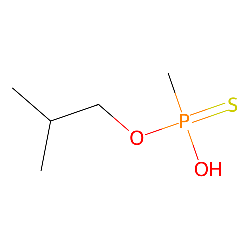 O-Isobutyl methylphosphonothiolate structure