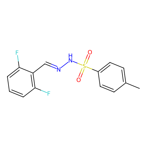 N'-(2,6-Difluorobenzylidene)-4-methylbenzenesulfonohydrazide structure