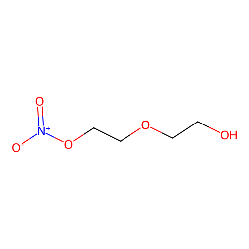 Diethylene glycol, mononitrate structure