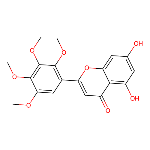 5,7-Dihydroxy-2',3',4',5'-tetramethoxyflavone structure