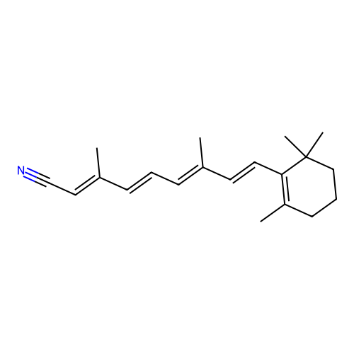 all-trans-Retinonitrile structure