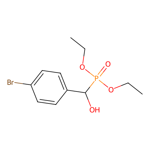 Diethyl [(4-bromophenyl)(hydroxy)methyl]phosphonate structure