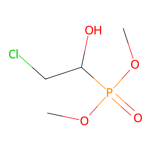 2-Chloro-1-dimethoxyphosphorylethanol structure