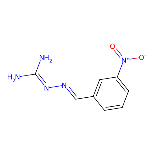 3-Nitrobenzaldehyde guanylhydrazone structure