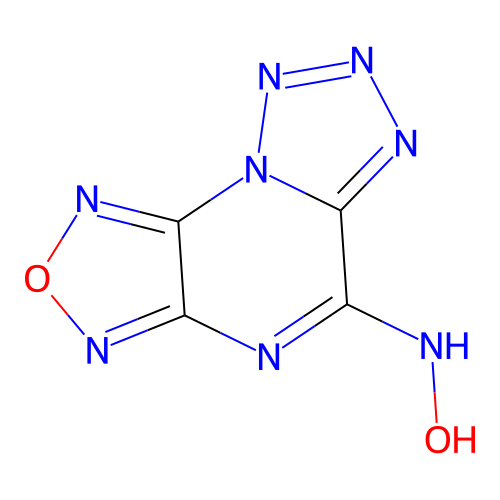 (Z)-[1,2,5]oxadiazolo[3,4-e]tetrazolo[1,5-a]pyrazin-5(4H)-one oxime structure