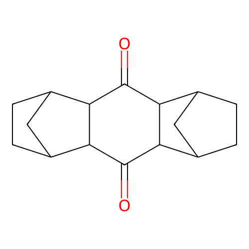 Dodecahydro-1,4:5,8-dimethanoanthracene-9,10-dione structure