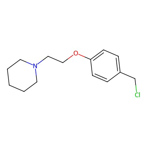 4-(2-Piperidin-1-yl-ethoxy)benzyl chloride structure