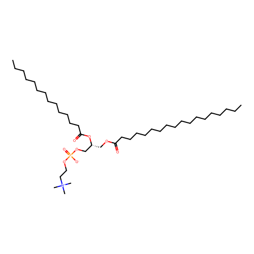 1-Stearoyl-2-myristoylphosphatidylcholine structure
