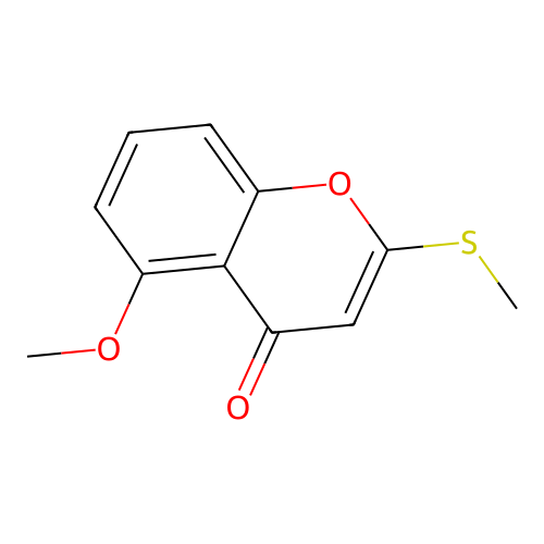 5-Methoxy-2-methylsulfanylchromen-4-one structure