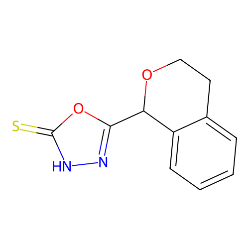 5-(3,4-dihydro-1H-isochromen-1-yl)-1,3,4-oxadiazole-2-thiol structure
