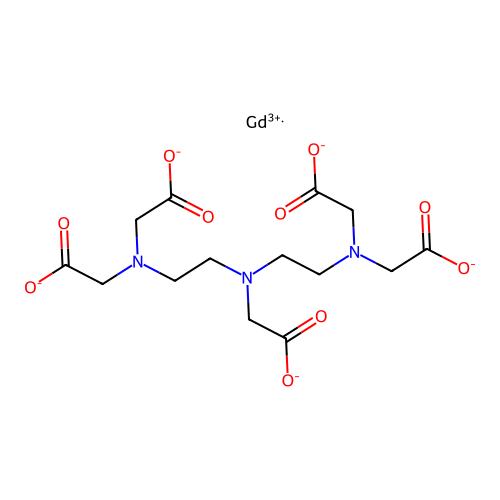2-[Bis[2-[bis(carboxylatomethyl)amino]ethyl]amino]acetate;gadolinium(3+) structure