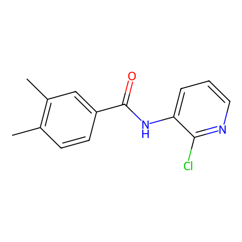 N-(2-chloropyridin-3-yl)-3,4-dimethylbenzamide structure