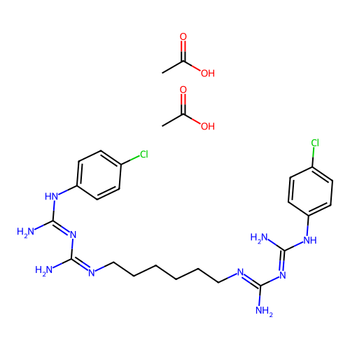 Chlorhexidine Acetate structure
