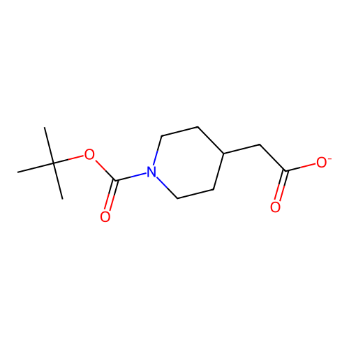 N-Boc-4-piperidineacetate structure