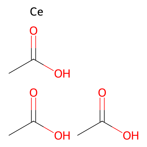Acetic acid;cerium structure