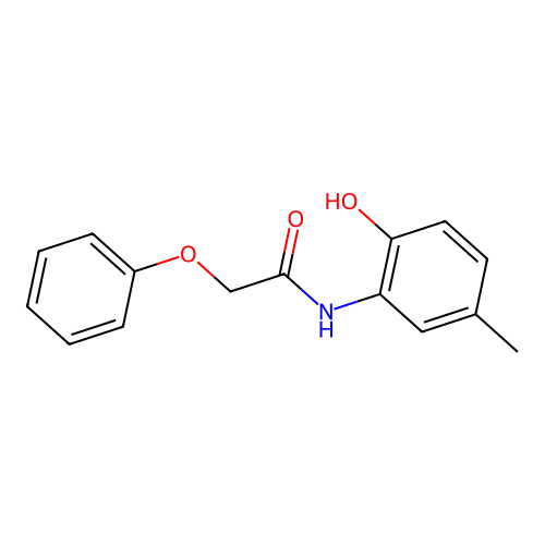 N-(2-羟基-5-甲基苯基)-2-苯氧基乙酰胺 structure