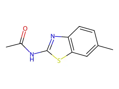 N-(6-methyl-1,3-benzothiazol-2-yl)acetamide structure