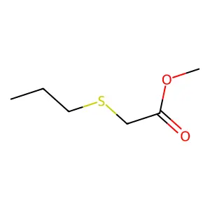 Methyl 2-(propylthio)acetate structure