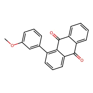 Anthraquinone, 1-(m-methoxyphenyl)- structure