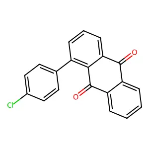 Anthraquinone, 1-(p-chlorophenyl)- structure