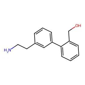 {2-[3-(2-Aminoethyl)phenyl]phenyl}methanol structure