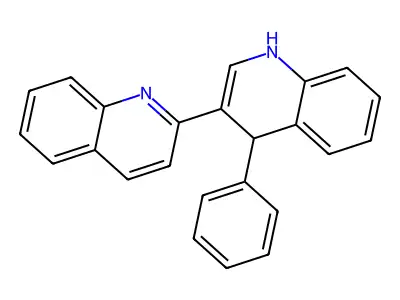 4'-Phenyl-1',4'-dihydro-2,3'-biquinoline structure