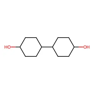 (1,1'-Bicyclohexyl)-4,4'-diol structure