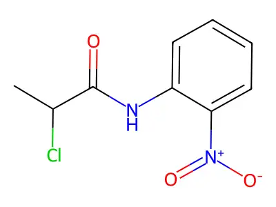 2-chloro-N-(2-nitrophenyl)propanamide structure