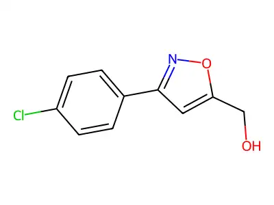 (3-(4-Chlorophenyl)-5-isoxazolyl)methanol structure