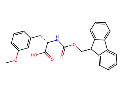 Fmoc-D-phe(3-ome)-OH structure