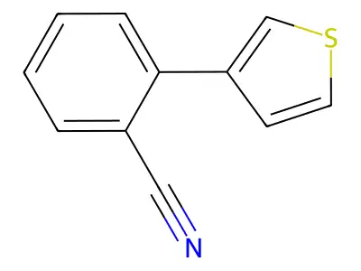 2-(Thiophen-3-yl)benzonitrile structure