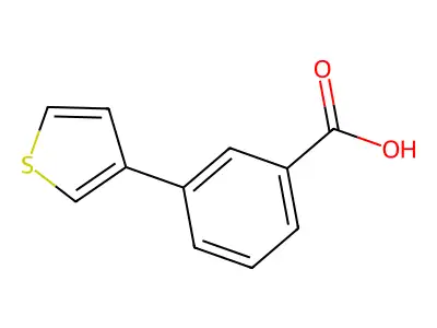 3-(Thiophen-3-yl)benzoic acid structure