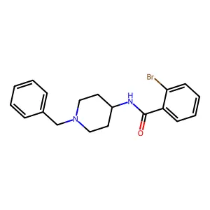 N-(1-benzylpiperidin-4-yl)-2-bromobenzamide structure