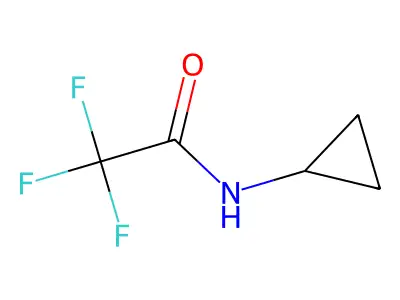 N-cyclopropyl-2,2,2-trifluoroacetamide structure