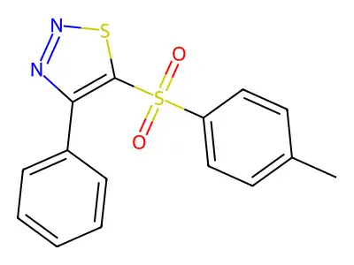 4-Methylphenyl 4-phenyl-1,2,3-thiadiazol-5-yl sulfone structure