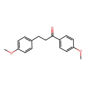 1,3-Bis(4-methoxyphenyl)-1-propanone structure