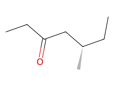 5-Methyl-3-heptanone, (+)- structure